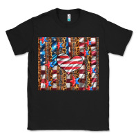 Black western usa flag heart and stars tumbler Classic Tee - Artiststas