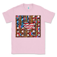 Bubblegum Pink western usa flag heart and stars tumbler Classic Tee - Artiststas