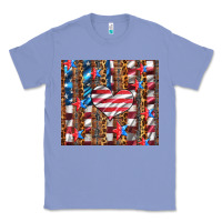 Colony Blue western usa flag heart and stars tumbler Classic Tee - Artiststas