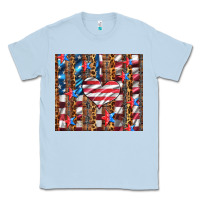 Dusty Blue western usa flag heart and stars tumbler Classic Tee - Artiststas