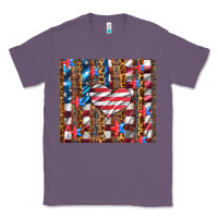 Lavender western usa flag heart and stars tumbler Classic Tee - Artiststas