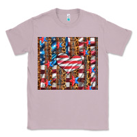 Lilac western usa flag heart and stars tumbler Classic Tee - Artiststas