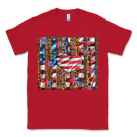 Red western usa flag heart and stars tumbler Classic Tee - Artiststas