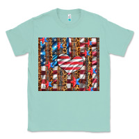 Seafoam western usa flag heart and stars tumbler Classic Tee - Artiststas