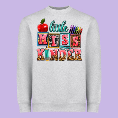 Little Miss Kinder Heavyweight Sweatshirt Designed By Adodesignshop