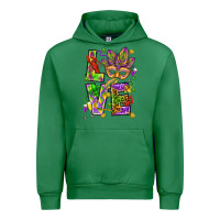 Emerald Mardi Gras love Urban Hoodie - HowdyJamesFarm
