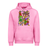 Fuchsia Pink Mardi Gras love Urban Hoodie - HowdyJamesFarm