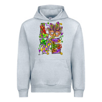 Heather Grey Mardi Gras love Urban Hoodie - HowdyJamesFarm
