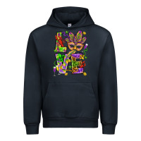 Navy Mardi Gras love Urban Hoodie - HowdyJamesFarm