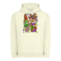 Pigment Pistachio Mardi Gras love Urban Hoodie - HowdyJamesFarm