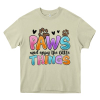Mossy paws and enjoy the little things Heavy Core Tee - MaliasSmallBusiness