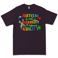Plum autism is not a disability its a different ability Premium Tee - Zillion Design Studio