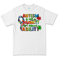 White autism is not a disability its a different ability Premium Tee - Zillion Design Studio