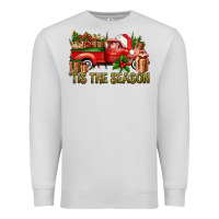 Dove Grey Tis' The Season Christmas Truck Premium Sweatshirt - BundleAndBundleShop