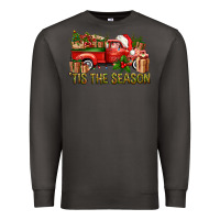 Smoke Tis' The Season Christmas Truck Premium Sweatshirt - BundleAndBundleShop