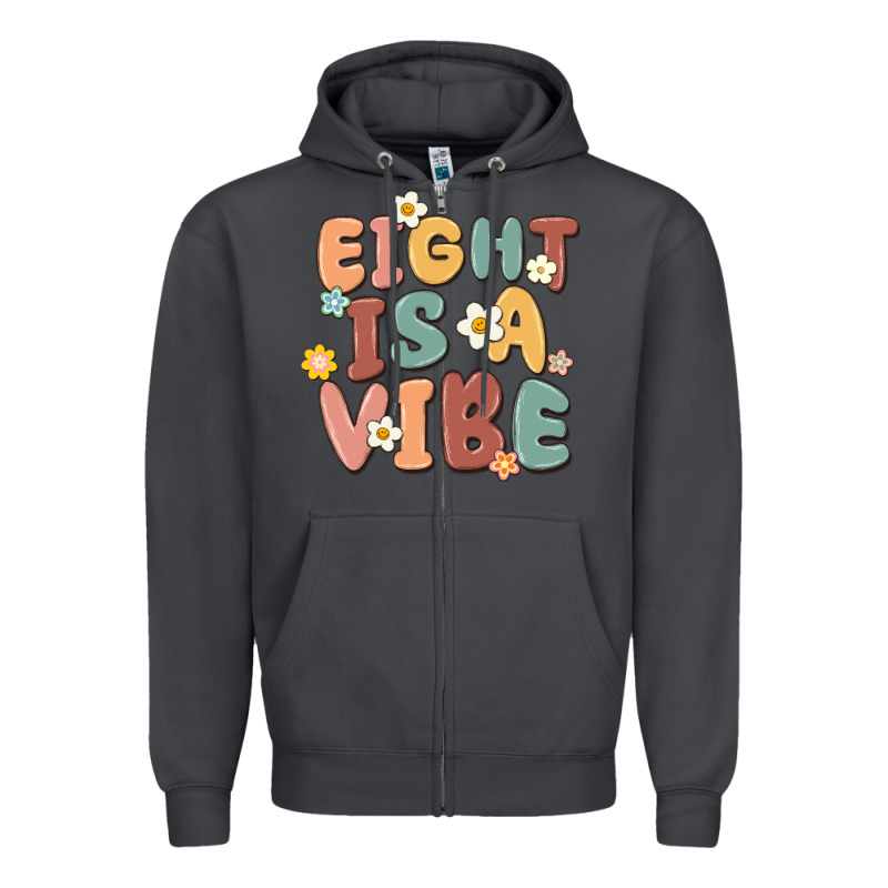 Eight Is A Vibe Zipper Hoodie by MaliasSmallBusiness | Teevron