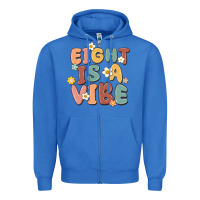True Royal eight is a vibe Zipper Hoodie - MaliasSmallBusiness