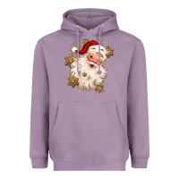 Lavender Christmas santa claus Heavyweight Hoodie - MaliasSmallBusiness