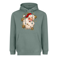 Sage Christmas santa claus Heavyweight Hoodie - MaliasSmallBusiness