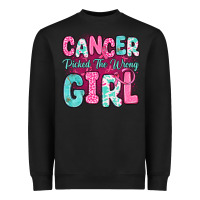 Black cancer picked the wrong girl Heavyweight Sweatshirt - JahusDesignShop