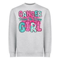 Heather Grey cancer picked the wrong girl Heavyweight Sweatshirt - JahusDesignShop