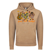 Vintage Coffee Peace Love Thankful Vintage Hoodie - CowhideDigitalArt