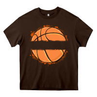 Chocolate Brown custom basketball Heavy Core Tee - MaliasSmallBusiness