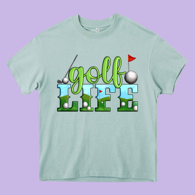 Golf Life Heavy Core Tee Designed By Artiststas