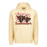 Pina Colada mama's sweetheart highland cow and calf Premium Hoodie - RanaPortraitStore