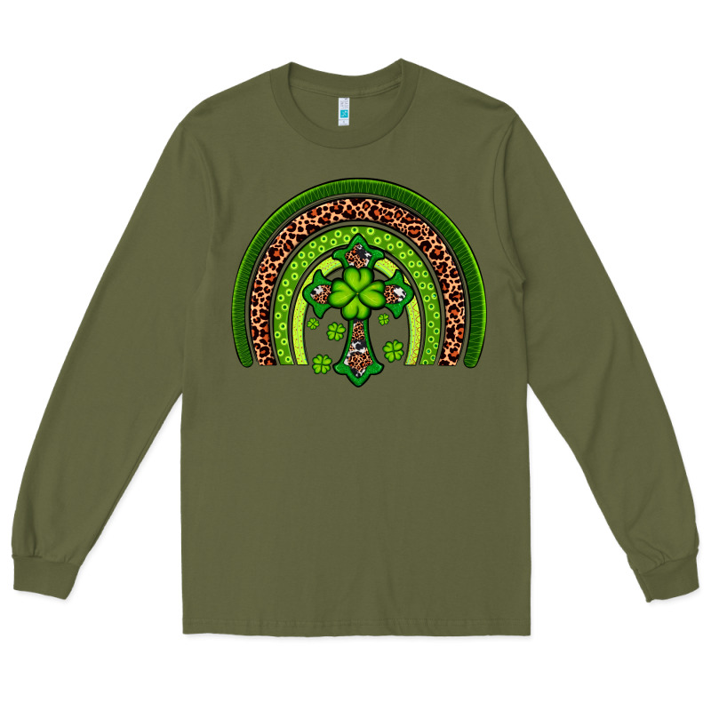 Western Shamrock Cross Rainbow Long Sleeve Tee by Artiststas | Teevron