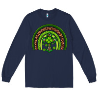 Navy Western Shamrock Cross Rainbow Long Sleeve Tee - Artiststas