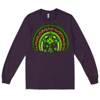 Plum Western Shamrock Cross Rainbow Long Sleeve Tee - Artiststas