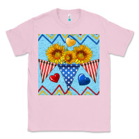 Bubblegum Pink patriotic celebration Classic Tee - BundleAndBundleShop