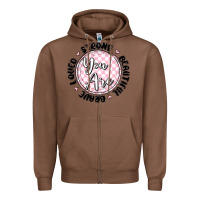 Chestnut you are strong Zipper Hoodie - MaliasSmallBusiness