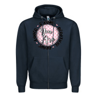 Navy you are strong Zipper Hoodie - MaliasSmallBusiness