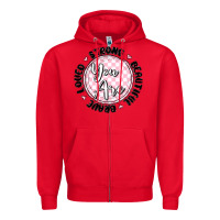 Red you are strong Zipper Hoodie - MaliasSmallBusiness