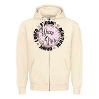 Sandshell you are strong Zipper Hoodie - MaliasSmallBusiness