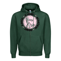 Sports Green you are strong Zipper Hoodie - MaliasSmallBusiness