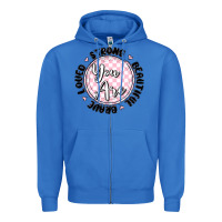 True Royal you are strong Zipper Hoodie - MaliasSmallBusiness