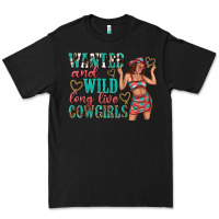 Black wanted and wild long live cowgirls Premium Tee - texasbilliewilder