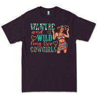 Plum wanted and wild long live cowgirls Premium Tee - texasbilliewilder