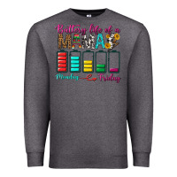 Charcoal Heather Battery Life Of A Mama Premium Sweatshirt - BundleAndBundleShop