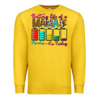 Lemon Battery Life Of A Mama Premium Sweatshirt - BundleAndBundleShop