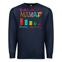 Navy Battery Life Of A Mama Premium Sweatshirt - BundleAndBundleShop