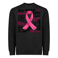 Black breast cancer ribbon Heavyweight Sweatshirt - JahusDesignShop