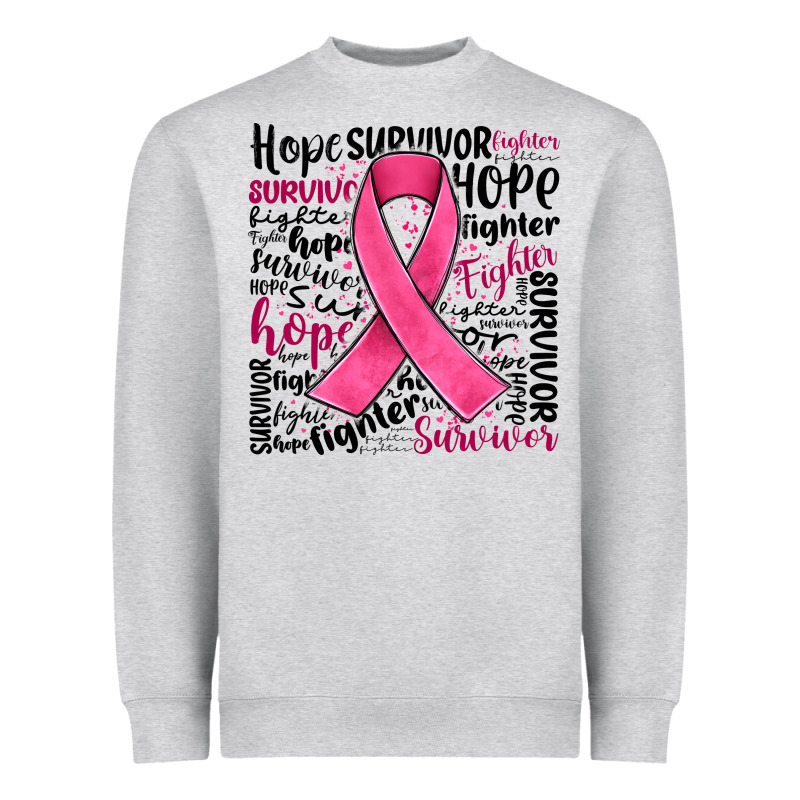Breast Cancer Ribbon Heavyweight Sweatshirt by JahusDesignShop | Teevron