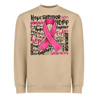 Mushroom breast cancer ribbon Heavyweight Sweatshirt - JahusDesignShop