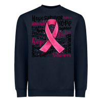 Navy breast cancer ribbon Heavyweight Sweatshirt - JahusDesignShop