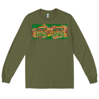 Army Green St. Patrick's Day Western  Lucky And Blessed Long Sleeve Tee - Artiststas