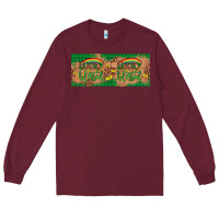 Burgundy St. Patrick's Day Western  Lucky And Blessed Long Sleeve Tee - Artiststas